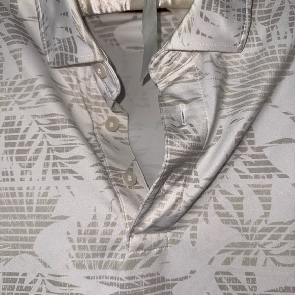 Daniel Cremieux White Patterned Polo Shirt - Picture 2 of 6